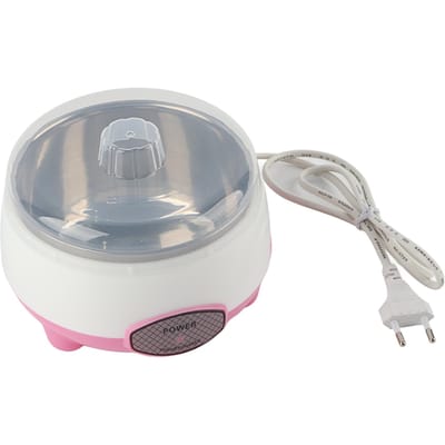 Mini yaourtière 15 W 1 L Chauffage à 360 degrés Machine de fabrication de yaourt automatique pour la maison Rose