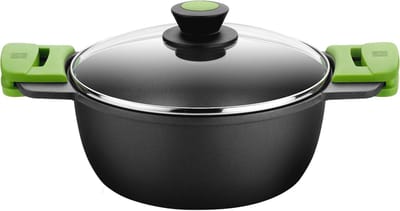 Gegoten Aluminium Lange Braadpan 24 cm met PFOA-vrije Antiaanbaklaag - Geschikt voor Alle Fornuizen