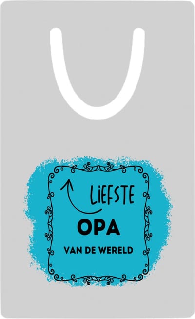 Hacebo® - liefste opa van de wereld metalen boekenlegger - Opa - de liefste opa - verjaardag - cadeautje voor opa - opa artikelen - kado - geschenk Bladwijzer boekenleggers - 7.6 cm x 5cm