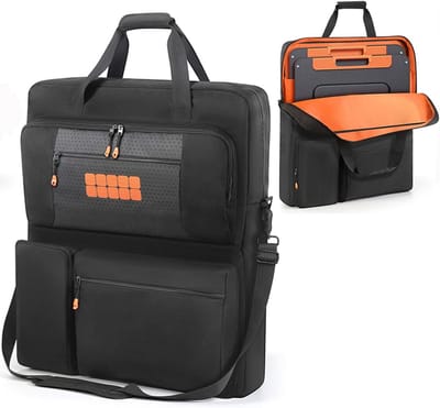 Draag- en Opbergtas voor Draagbaar Zonnepaneel 100W 200W - Waterdichte Reistas met Accessoirevakken