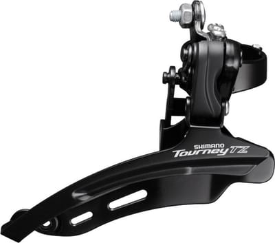 Voorderailleur Shimano Tourney TZ FD-TZ510 - 6/7 speed - down swing - hoge klem ø28,6 mm - 48T