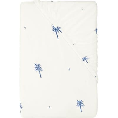 LIVARNO Jersey hoeslaken 140-160 x 200 cm (Palmprint)