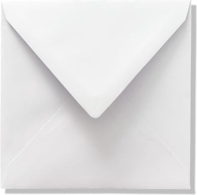 C&C Luxe Vierkante enveloppen - 100 stuks - Wit - 15x15 - 110grms - 150x150 mm -  vierkant