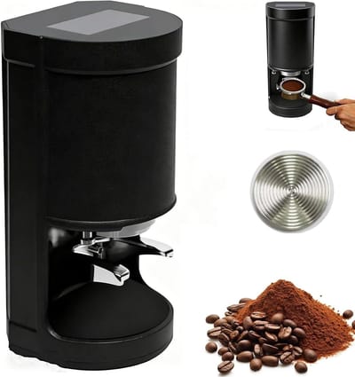 Elektrische Koffietamper - Espresso Poederpers - Perfecte Espresso Maken - Automatische Drukregeling - 58 Mm - Zwart