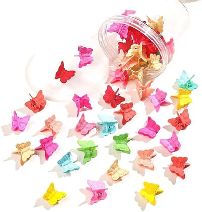 50 Stuks Mini Vlinder Haarclips voor Vrouwen, Schattige Haaraccessoires, Claw Haarspelden in Diverse Kleuren, Perfect voor Feestjes en Dagelijks Gebruik