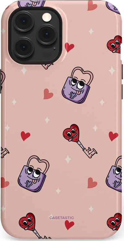 Casetastic Hoesje Geschikt voor Apple iPhone 12 Pro Max Magsafe - Stijlvolle Beschermende Duo-layer Case - Jij bent mijn match