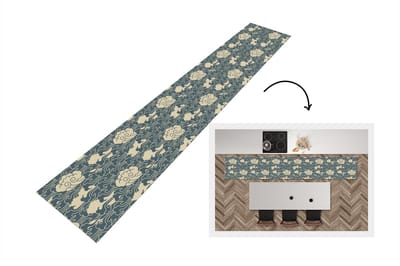 Keukenloper - Loper keuken - Design - Noors - Wolken - 300x50 cm - Keukenloper vinyl