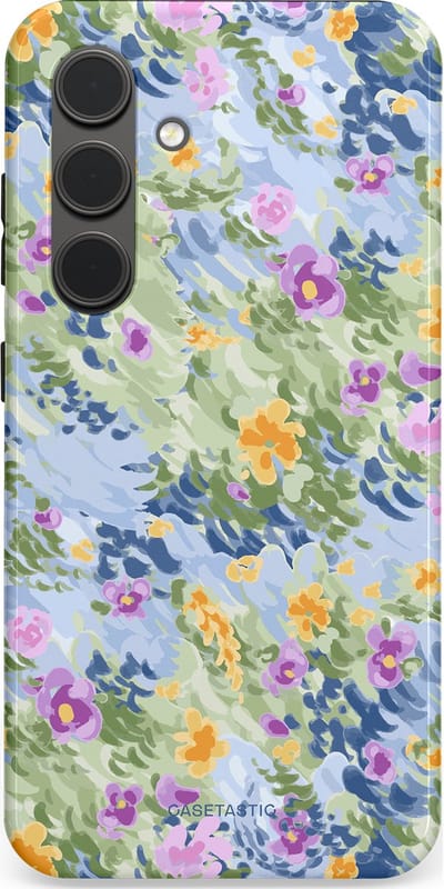 Casetastic Hoesje Geschikt voor Samsung S24 - Stijlvolle Beschermende Duo-layer Case - Vijver briesje