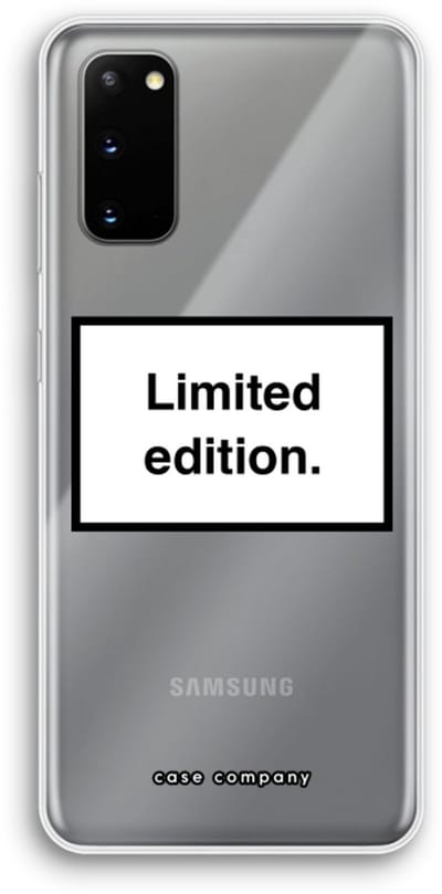Case Company® - Hoesje geschikt voor Samsung Galaxy S20 hoesje - Limited edition - Soft Cover Telefoonhoesje - Bescherming aan alle Kanten en Schermrand