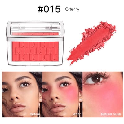 Matte Embossed Blush Rosy Blusher Gezichtspoeder Hoge Pigmentatie Roze Koraal Rouge Voor Wangen Gladde Cosmetica kers