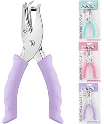Handheld 1/4 Inch Papier Perforator - Cirkelvormige Punch voor DIY en Kantoorbenodigdheden