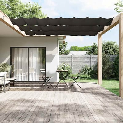 vidaXL Luifel verticaal 140x600 cm oxford stof antracietkleurig