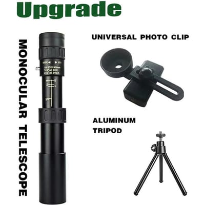 10-300x40 Zoom Telescoop HD Draagbare Sterke Verrekijker Lange Afstand Professionele Monoculair Nachtzicht Voor Jagen