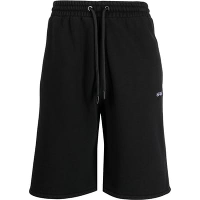 Off-white Stitch Diags Skate Sweatshorts Zwart
