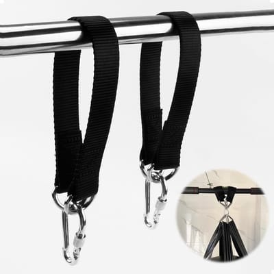 Hangmat bevestigingsset - Nylon bevestiging met karabijnhaken - Voor tuin, terras en binnenhof