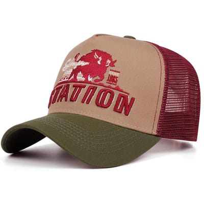 Nieuwe Station Bull Truckerpet Populaire Straat Hip Hop Pet Outdoor Dagelijkse Zonneklep Pet Pet Baseballpet Pet met Gaas Uniseks gray