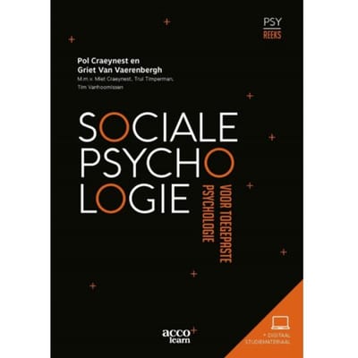 Sociale Psychologie Voor Toegepaste Psychologie - Pol Craeynest