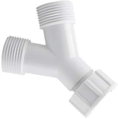 Dubbele Y-aansluiting met schroefdraad voor vaatwasser en wasmachine Ø 3/4" - 5 jaar garantie