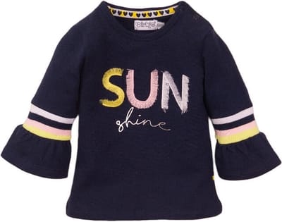 Dirkje T-Shirt meisjes Sun Shine Navy - maat 74/9M