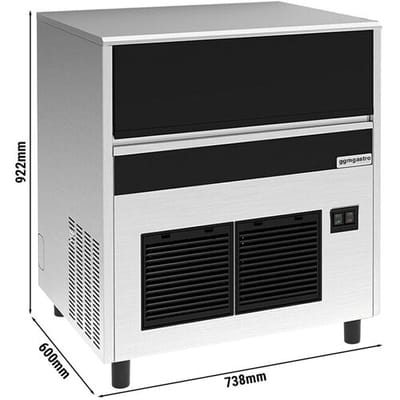 GGM Gastro Eiswürfelbereiter - Zylinder - 67 kg/24 h - inkl. Ablaufpumpe