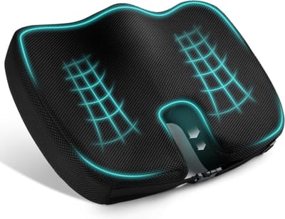 Orthopedisch Zitkussen - Ergonomische Zitkussen - Geheugenschuim Orthopedisch Zitkussen voor Bureaustoel, Rolstoel, Autozitje, Stuitje, Ischias, Aambeien, Rugpijnverlichting