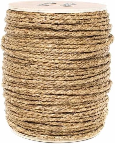 Jute Touw - Hennep Touw Ambachtelijk Touw - Decoreren en Knutselen - Natuurlijke Vezels - 400 m - Bruin