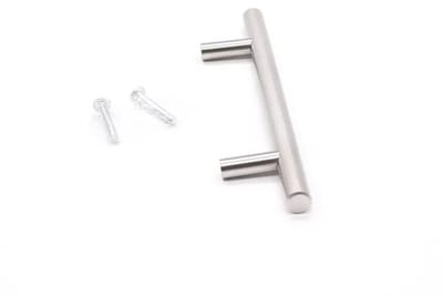 Go Go Gadget - Handgreep - 128mm hartafstand - Handvat - Deurgreep - Keukenkast - Ladegreep - RVS - 1 stuk - Rond -Zilver