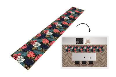 Keukenloper - Loper keuken - Flora - Goud - Patronen - Hawaii - Tropisch - 300x50 cm - Keukenloper vinyl