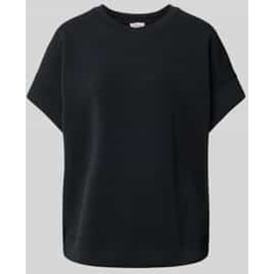 T-shirt in effen design met ronde hals