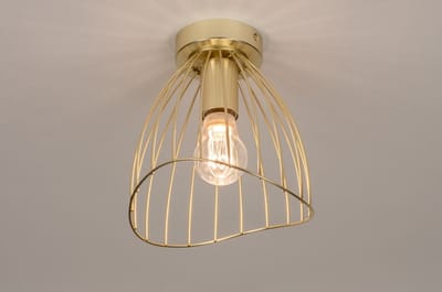 Lumidora Plafondlamp 74327 - Plafonniere - FABRIANO - E27 - Goud - Messing (kleur) - Metaal - ⌀ 20 cm