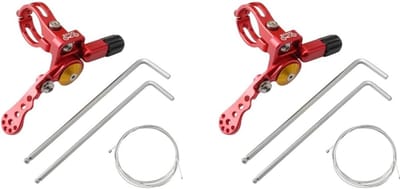 Fietszadelpen Bediening - Verstelbare Zadelpen - Soepel Fietsen - Stuurmontage Hendel - 22.2mm Compatibel - Zwart