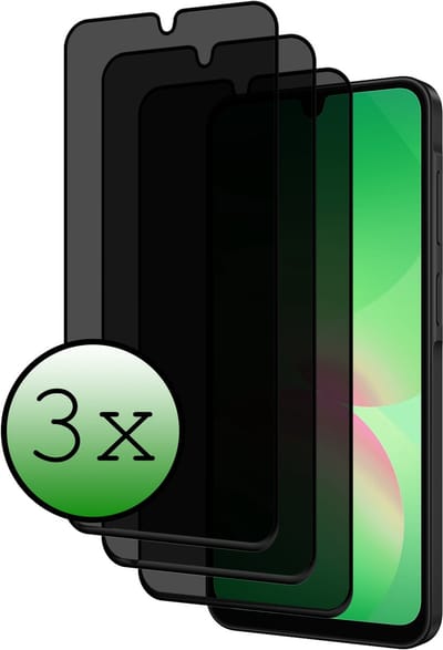 Screenprotector - 3 Stuks Geschikt voor Samsung Galaxy A26 - Privacy Filter - Beschermglas - Gehard Glas - Tempered Glass - Screen Protector