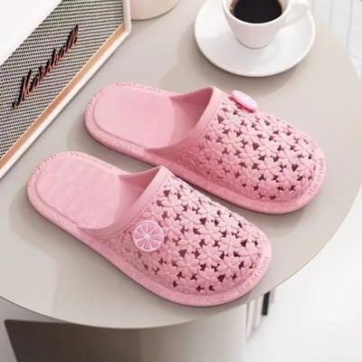 Schoenen met holle gaten Dames Thuiswikkelvoetsandalen Mode Buitenshuis Slippers Stil Antislip Schoenen voor Luie Mensen Koreaans Zomer 39 roze