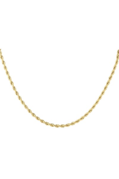 Bijoutheek Collier Twisted short (5mm) Goud