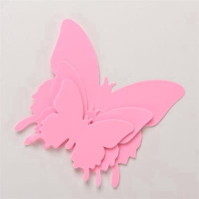Jumada's - Muurvlinder - Muur - Kamerversieringen - set van 24 - Roze