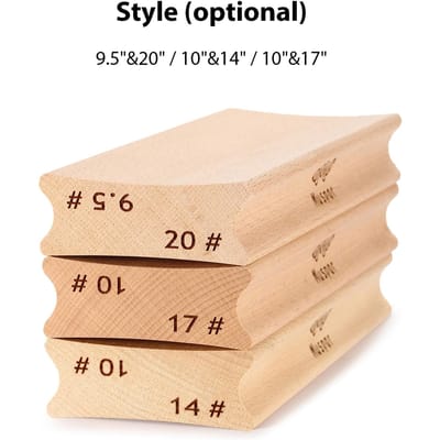 Gitaar Radius Schuurblok Houten Tweerichtings Radius Schuurblok voor Fretdruk Afvlakken Toets Schuurstraal Luthiersgereedschap beige