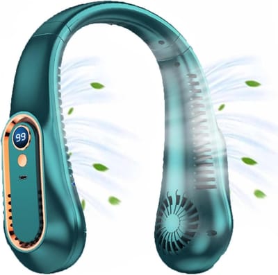Deze nieuwe nekventilator heeft een zacht briesje, werkt op 5 snelheden via USB, heeft een op- en neerwaartse luchtstroom, is draagbaar, stil in gebruik, heeft een comfortabel ontwerp en een lichtgewicht constructie.