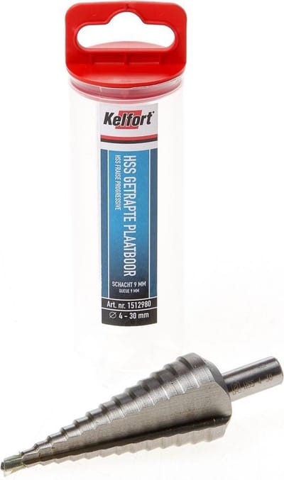Kelfort Plaatboor getrapt HSS 4-30mm
