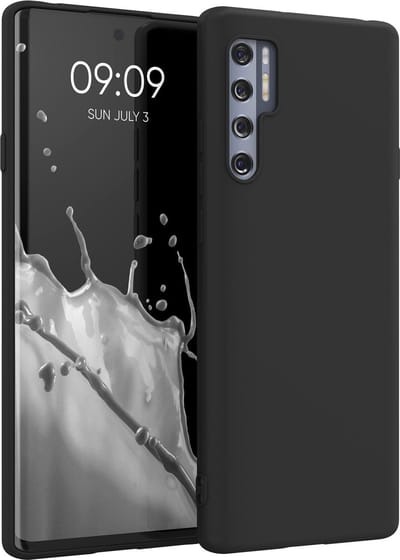 kwmobile telefoonhoesje geschikt voor TCL 20 Pro 5G - Hoesje voor smartphone - Back cover in mat zwart
