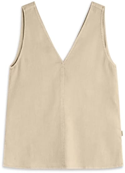 Ecoalf Samy Mouwloos Shirt Beige L Vrouw