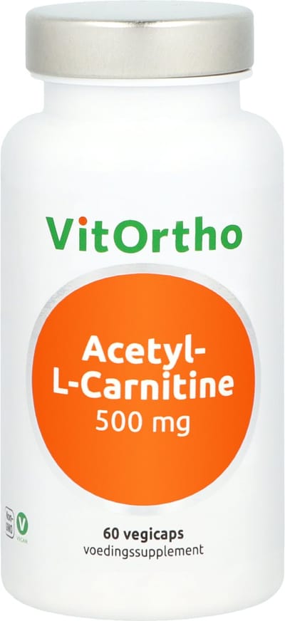 VitOrtho Acetyl-L-Carnitine 500mg 60 Vegetarische capsules