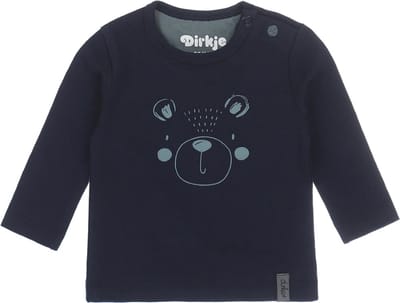 Dirkje Bear Navy Maat 44 Lange Mouw T-shirt N270 NOS