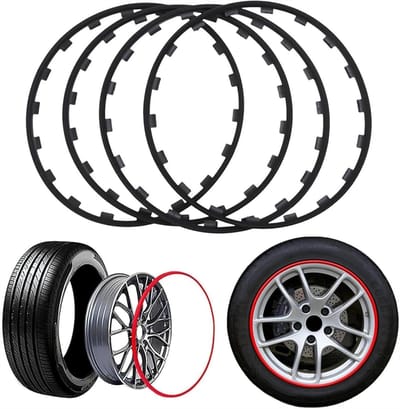 Velgbeschermers Set - Wielrand Bescherming - Auto Verfraaien - Sterke Slagvastheid - 40-50 cm - Zwart