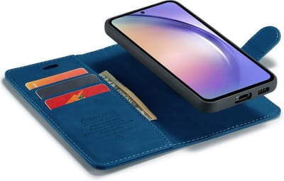 CaseBoutique Bookcase hoesje geschikt voor Samsung Galaxy A16 - Effen Donkerblauw - Kunstleer - 2-in-1 Magnetisch Uitneembaar Design