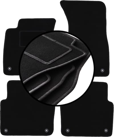 Complete set veloursmatten voor: Audi A8 D3 sedan (2002-2009)