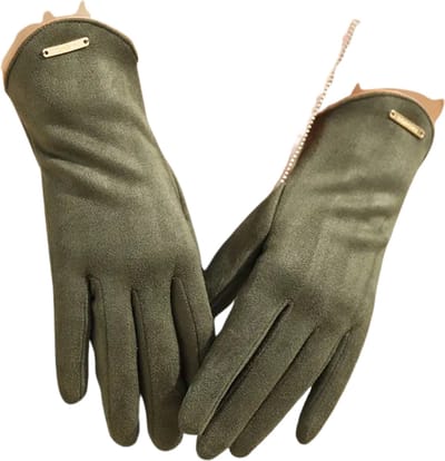 Bovista Winterhandschoen Dames - Handschoenen - Handschoenen WInter - Winter - Legergroen