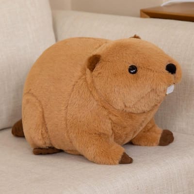 1 Stuks 45Cm60Cm Schattige Nutria Pluche Speelgoed Simulatie Dier Poppen Kawaii Bever Pluche Kussen Gevuld Zacht Verjaardag Decor Cadeau 45cm donkerbruine kleur