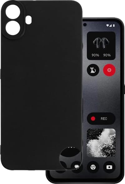 Casemania Hoesje Geschikt voor CMF Phone 1 - Zwart - Siliconen Back Cover