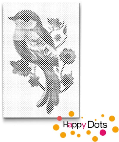 HappyDots DOT Painting Vogels 02 - 40x60cm