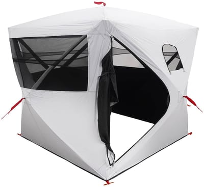 vidaXL - Jacht - Tent - Wit - Blackout - 2-persoons - Polyester - en - Staal